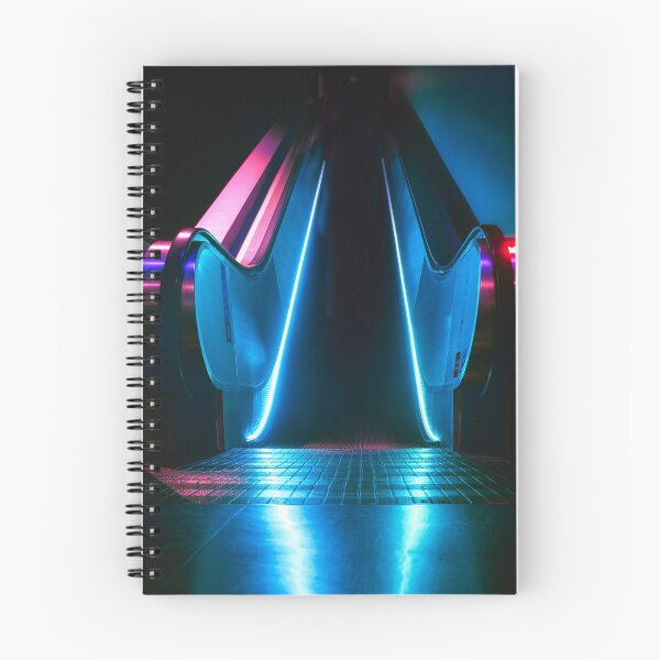 Artikelvorschau, Blaue Neonlicht-Rolltreppe entworfen und verkauft von Kenzo Hosomi.