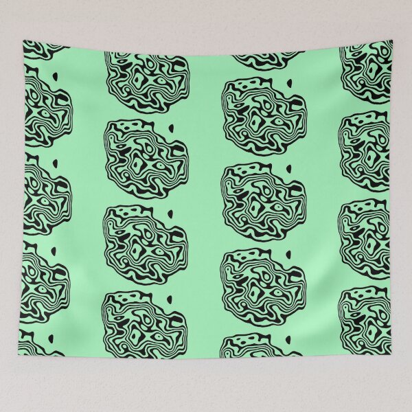 Item preview, Contour design - black and mint designed and sold by rahilvalani.