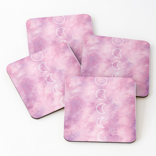 Item preview, moon phases in pinky sky  designed and sold by AstroShop1.