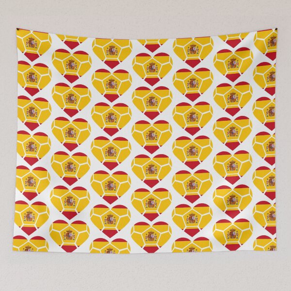 Item preview, I Heart Spain Football / Soccer Flag Graphic designed and sold by iheartsport.