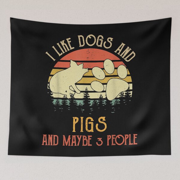 Item preview, I Like Dogs And Pigs And Maybe 3 People designed and sold by begin-again.