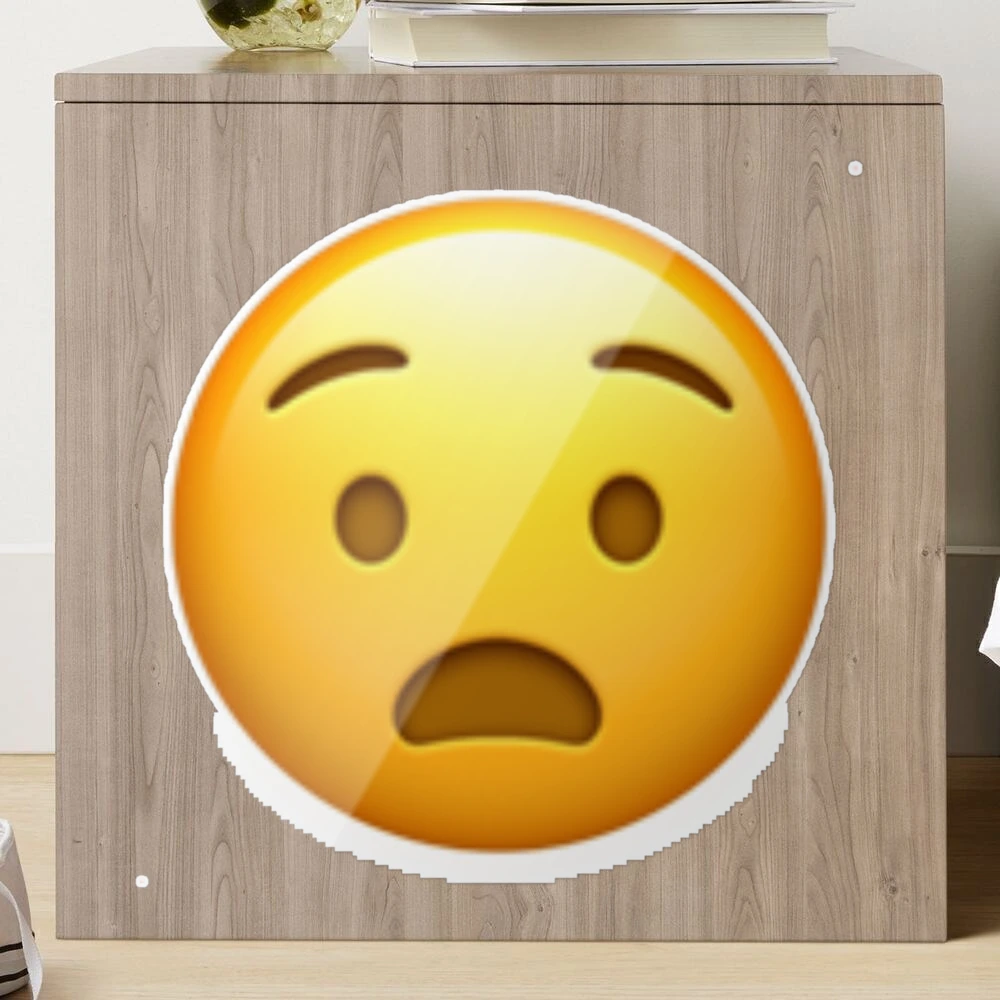 Anguished Face. Scared Expression Emoji. Graphic by yummybuum · Creative  Fabrica