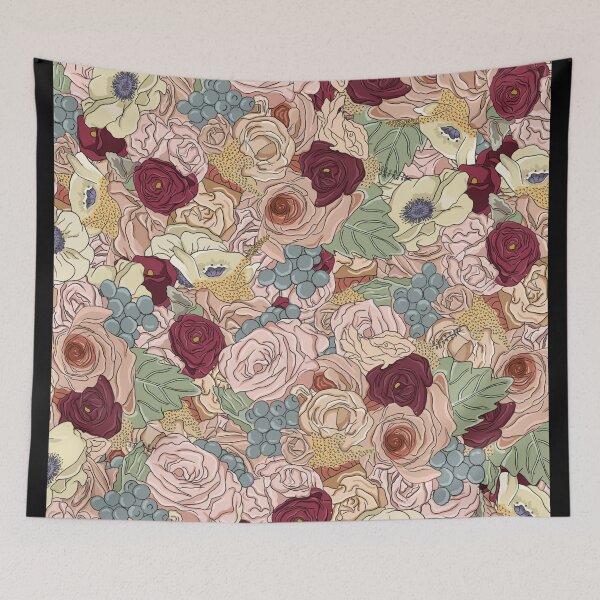 Item preview, Floral pattern design designed and sold by VichallanStudio.
