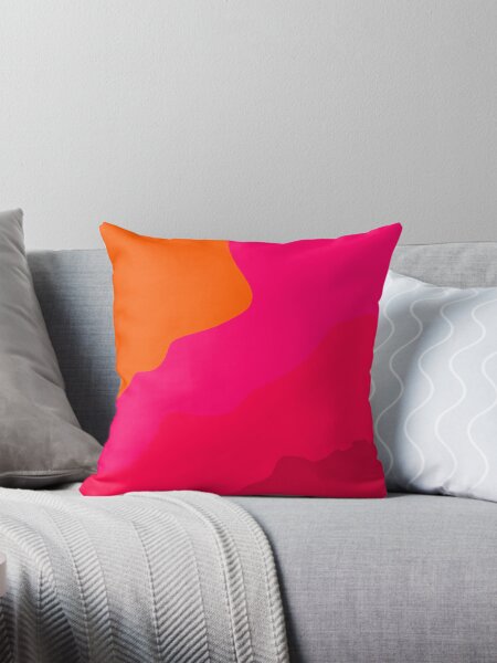 Pink and orange throw pillows best sale