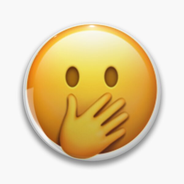 Item preview, Blushing Face With Hand Over Mouth Emoji designed and sold by Popular-Gifts.