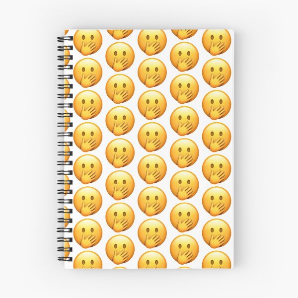 Item preview, Blushing Face With Hand Over Mouth Emoji designed and sold by Popular-Gifts.