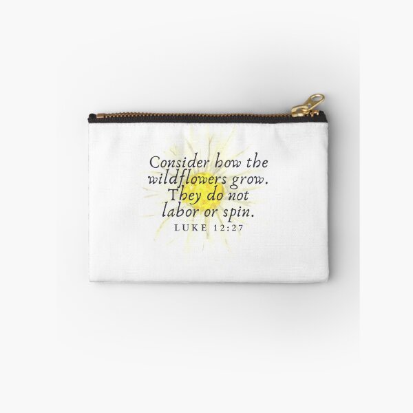 Item preview, Inspirational Watercolor Christian Bible Verse luke 12 27 designed and sold by missionbear.