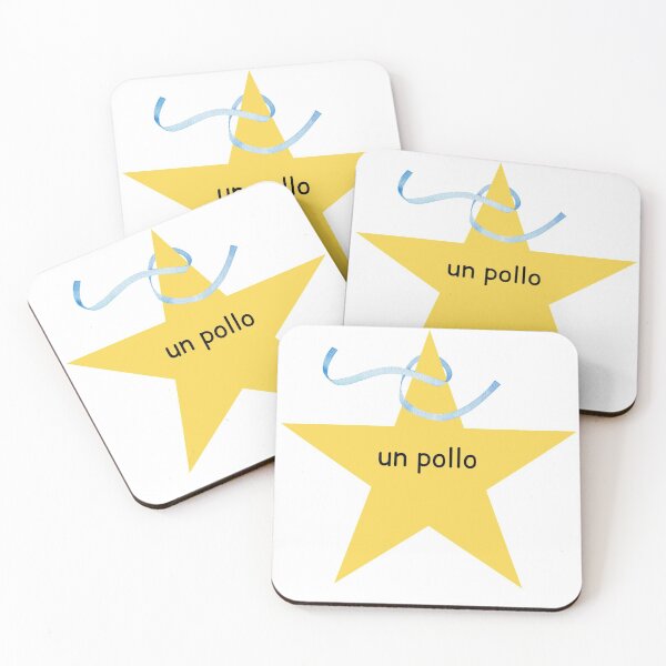 Item preview, "Un pollo" Gold star designed and sold by thatlesbeanjew.