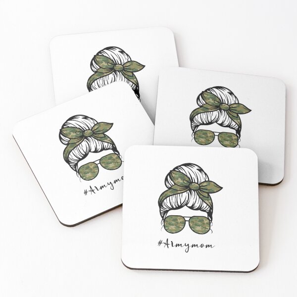 Item preview, ArmyMom Messy Bun Classic T-Shirt designed and sold by HammonArt.