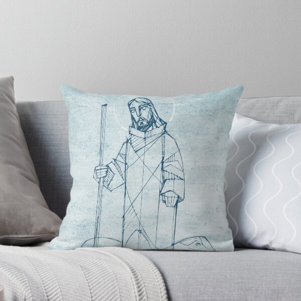 Item preview, Jesus Christ Good Shepherd ink illustration designed and sold by Iknu art.