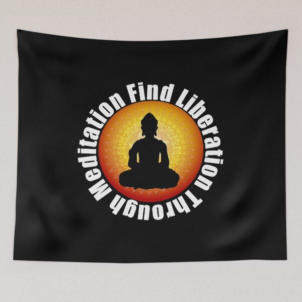 Item preview, Find Liberation Through Meditation designed and sold by artfulnotebook.