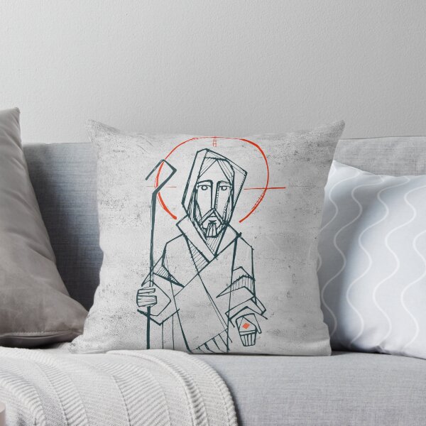Item preview, Jesus Christ Good Shepherd ink illustration designed and sold by Iknu art.