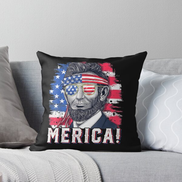 Item preview, 4th of July Abraham Lincoln Sunglasses American Flag Merica T-Shirt designed and sold by United-Carlos.