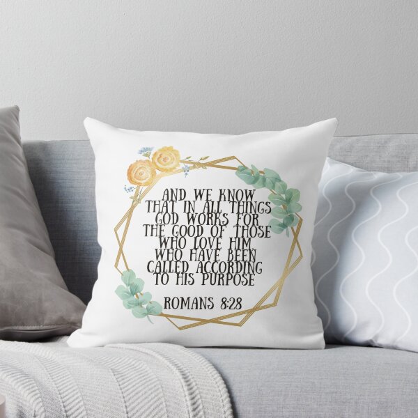 Item preview, Inspirational Watercolor Christian Bible Verse romans 8 28 designed and sold by missionbear.