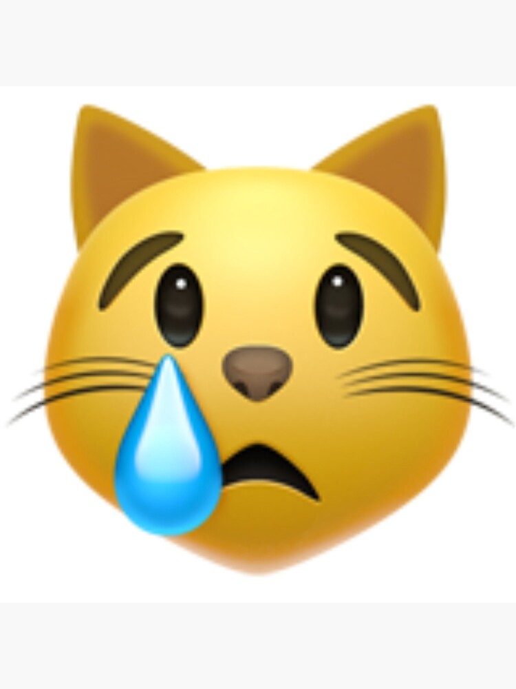 Emoji de cara de gato llorando P ster