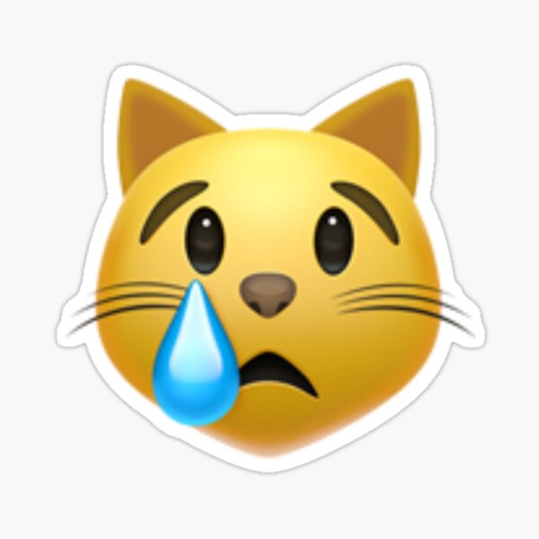 Cat, emoji, sad, sticker, sweat, tired, unhappy icon - Download on  Iconfinder