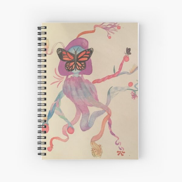 Butterfly Ribbon Lady Spiral Notebook