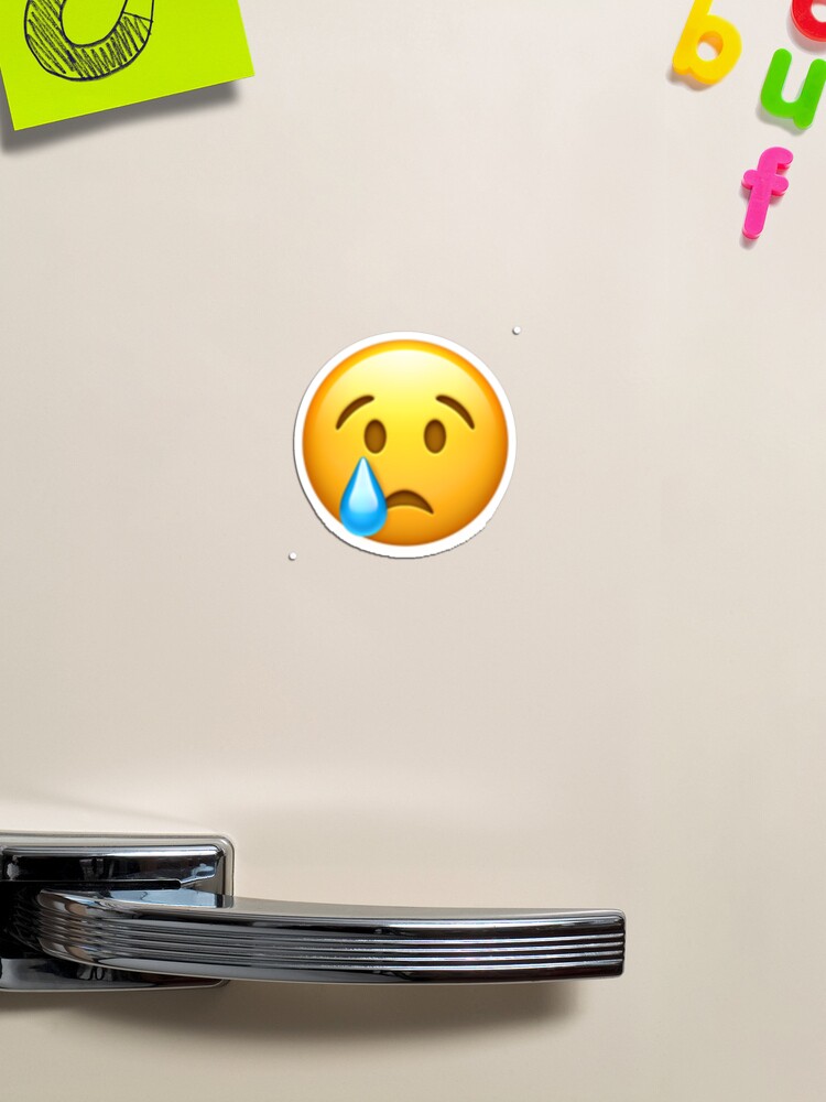 crying Face Emoji Emoticon - Emoji - Magnet