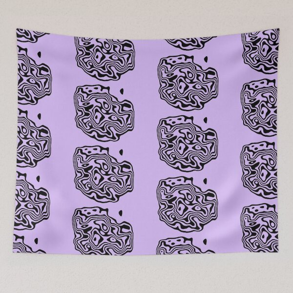 Item preview, Copy of Contour design - black and lavender designed and sold by rahilvalani.