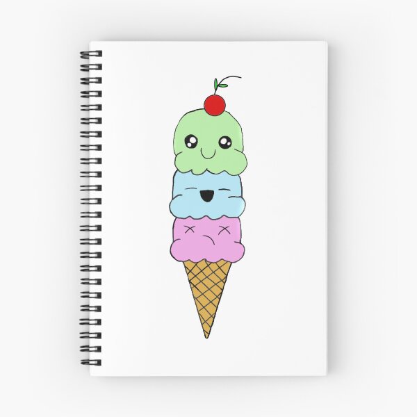Item preview, Kawaii ice cream cone designed and sold by ShopCaroDesigns.