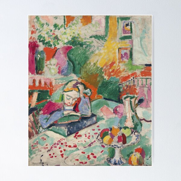 Item preview, Interior with Young Girl Reading by Henri Matisse.  designed and sold by Historical Paintings.