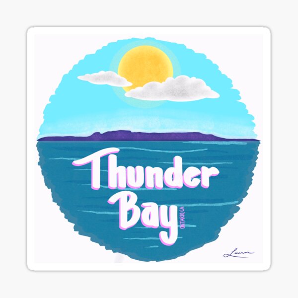 "Thunder Bay Logo" Sticker by GeoMeetsArt | Redbubble