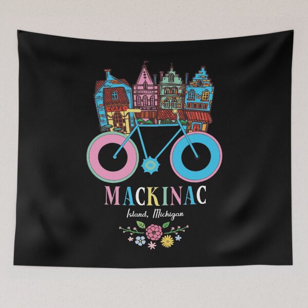 Item preview, Mackinac Island Michigan Bike Art designed and sold by MrEddie10.