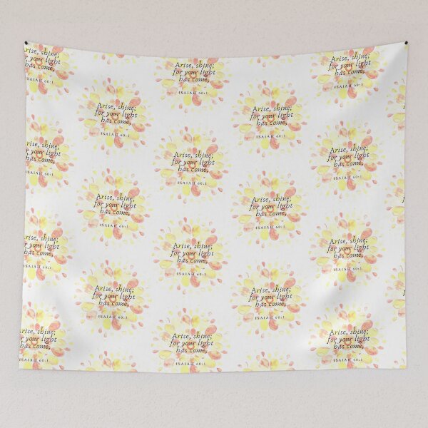 Item preview, Inspirational Watercolor Christian Bible Verse isaiah 60 1 designed and sold by missionbear.
