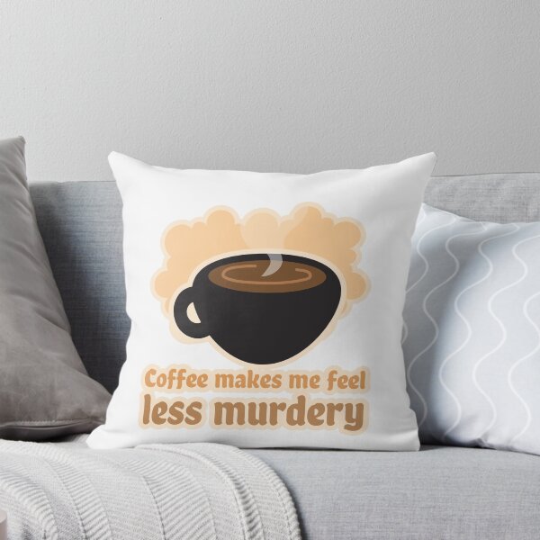 Aperçu de l'œuvre Le café me fait me sentir moins meurtrier créée et vendue par AryabyDesign.
