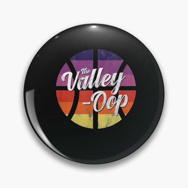 Aperçu de l'œuvre The Valley Oop Phoenix Basketball Retro Sunset Basketball T-Shirt créée et vendue par United-Carlos.