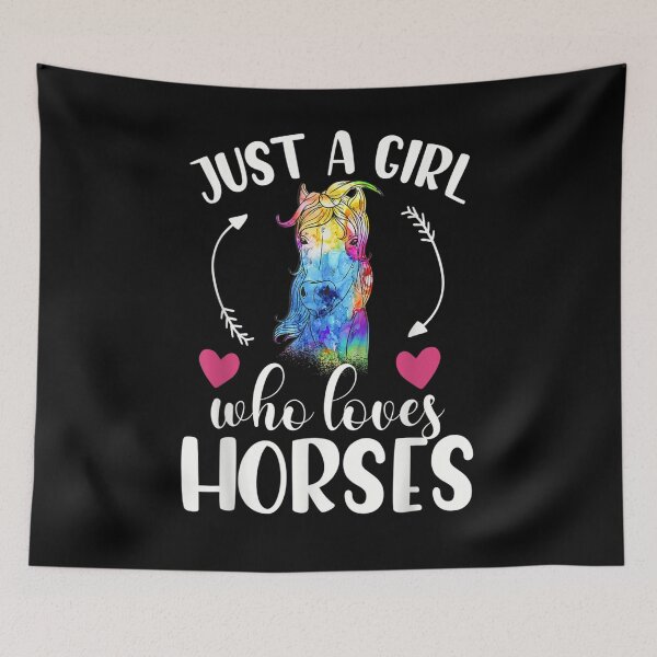 Item preview, Just A Girl Who Loves Horses Equestrian Rider Horse Owner  designed and sold by jerrie9.