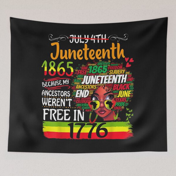 Item preview, Juneteenth Because My Ancestor Weren't Free Afro Black Women T-Shirt designed and sold by United-Carlos.