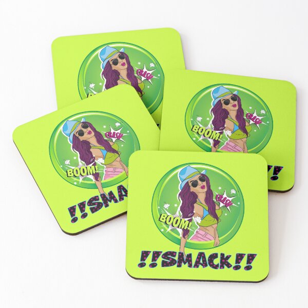Item preview, SMACK!! (on Bright Green) designed and sold by epinkb.