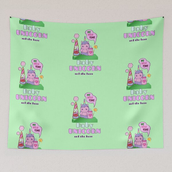 Item preview, Baby Unicorn And The Horn Me Milk Time designed and sold by Avienz1.