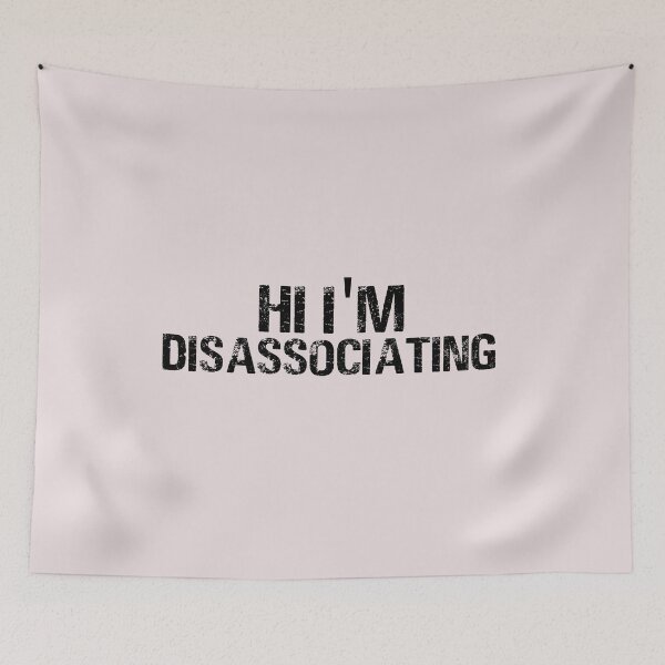 Item preview, Vintage Hi I'm Disassociating Typography  designed and sold by garniturex.