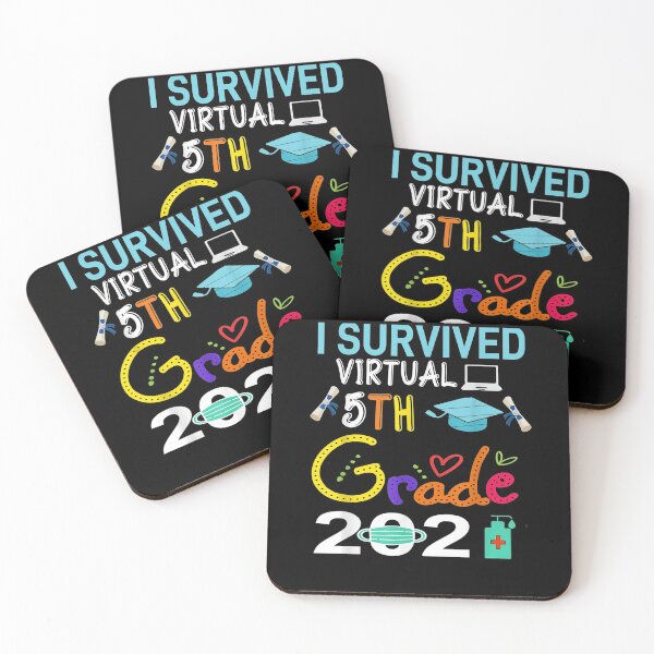 Item preview, Graduation 2021 I Survived 5th Grade Virtual Graduate  designed and sold by laurader.