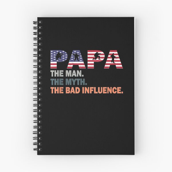 Item preview, Papa The Man The Myth The Bad Influence America Flag Gifts  designed and sold by jerrie9.