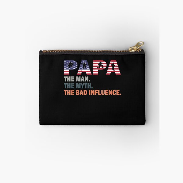 Item preview, Papa The Man The Myth The Bad Influence America Flag Gifts  designed and sold by jerrie9.