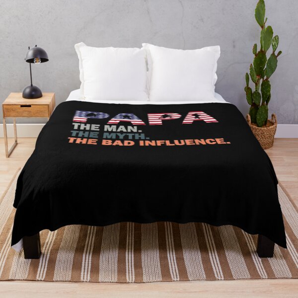 Item preview, Papa The Man The Myth The Bad Influence America Flag Gifts  designed and sold by jerrie9.