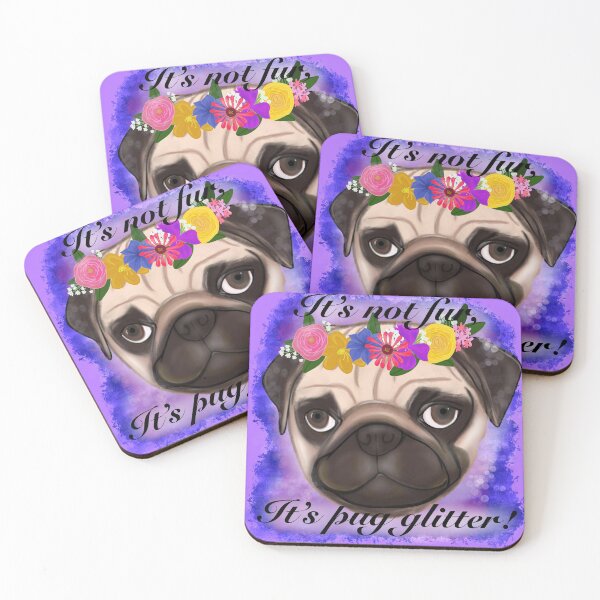 Item preview, It’s Not Fur It’s Pug Glitter  designed and sold by Jaclyn8smith8.