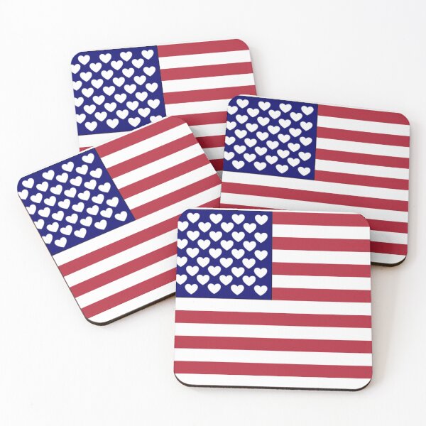 Item preview, Heart Stars American Flag  designed and sold by Rissa Designs.