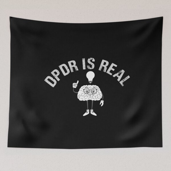 Item preview, DPDR  is real Bold Typography and funny brain illustration  designed and sold by garniturex.