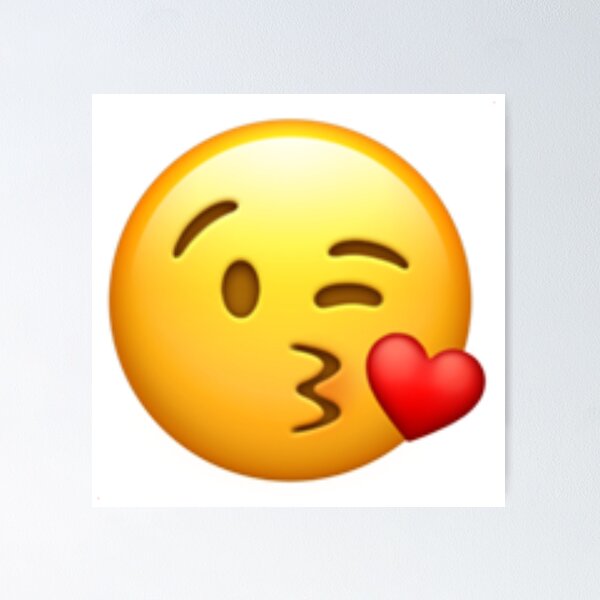 Item preview, Face Blowing Kiss Emoji Pattern designed and sold by Popular-Gifts.