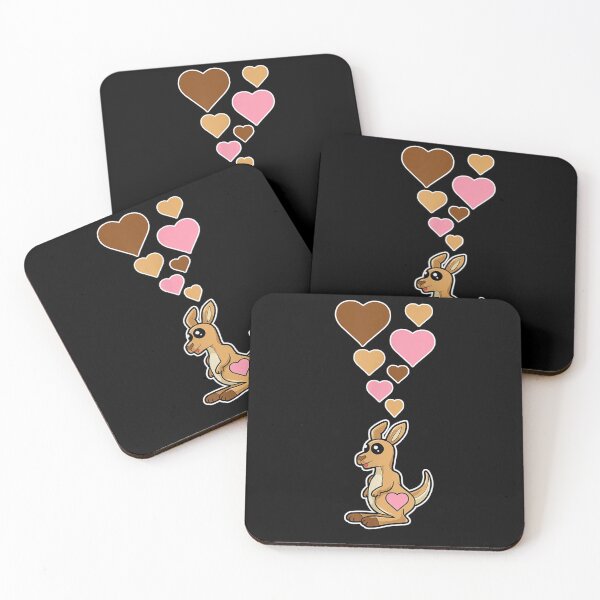 Item preview, Cute Kangaroo With Hearts  designed and sold by jerrie9.
