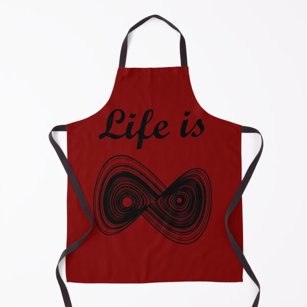 Item preview, Life is unpredictable - Maths Chaos - maroon designed and sold by rahilvalani.