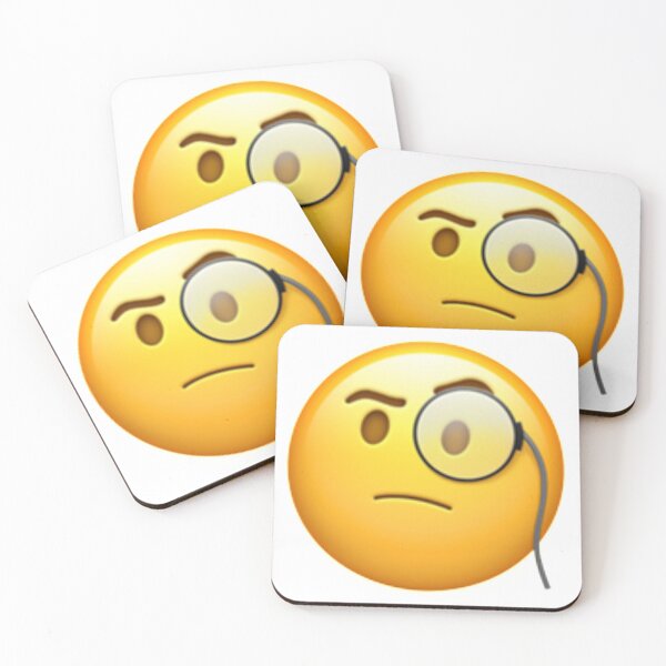 Item preview, Face With Monocle Emoji designed and sold by Popular-Gifts.