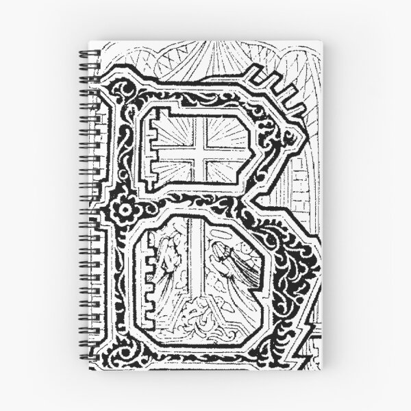 Item preview, Baroque Alphabet Letter B designed and sold by Quill-n-Ink.