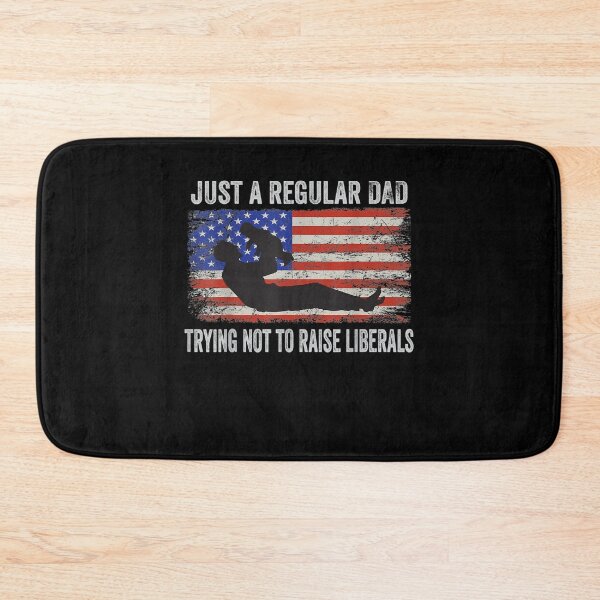 Item preview, Mens Vintage Flag Just A Regular Dad Trying Not To Raise Liberals  designed and sold by jerrie9.