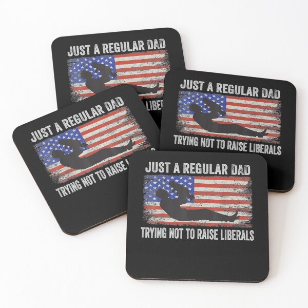 Item preview, Mens Vintage Flag Just A Regular Dad Trying Not To Raise Liberals  designed and sold by jerrie9.