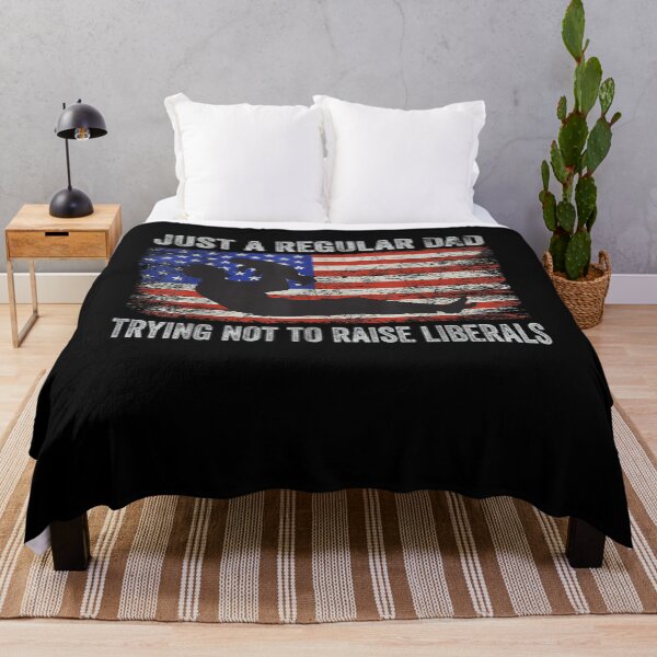 Item preview, Mens Vintage Flag Just A Regular Dad Trying Not To Raise Liberals designed and sold by jerrie9.